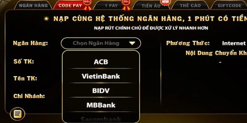 Dieu kien co ban de nap tien tai Go88
