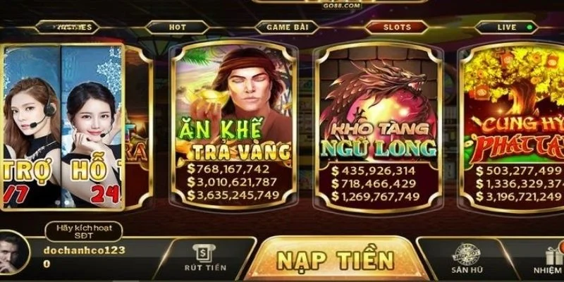 Huong dan hoi vien san hu khi dang nhap Go88