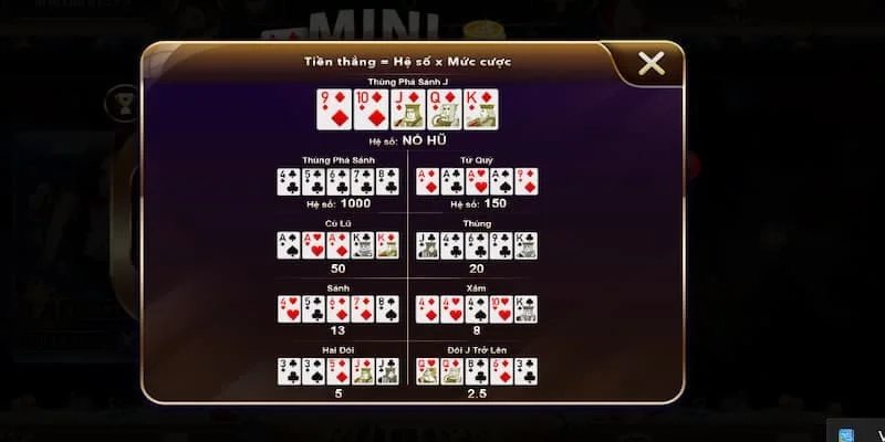 thuat ngu chung trong mini poker tai link vao go88