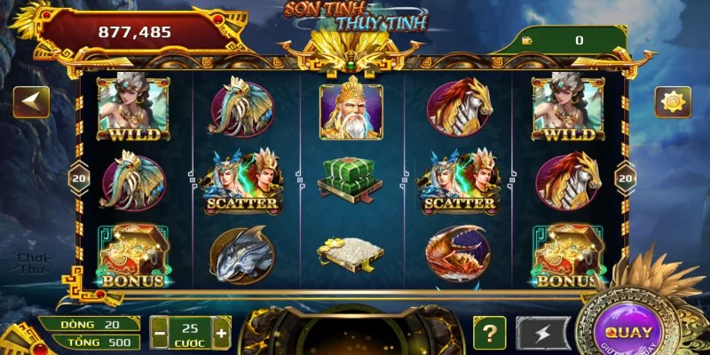Game Son Tinh Thuy Tinh Go 88 co nhieu tinh nang dac biet