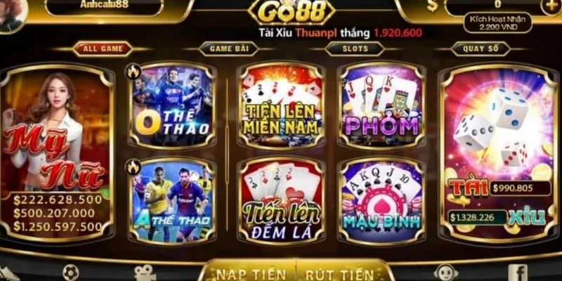 Kham pha thien duong tro choi tai xiu Go88