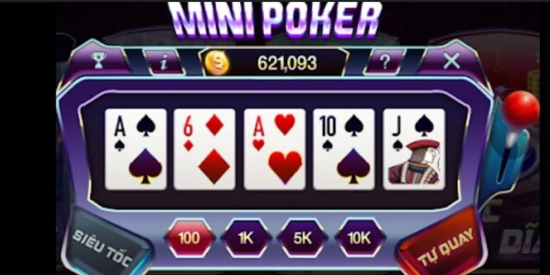Loi choi Mini Poker tiet kiem thoi gian tai Go88